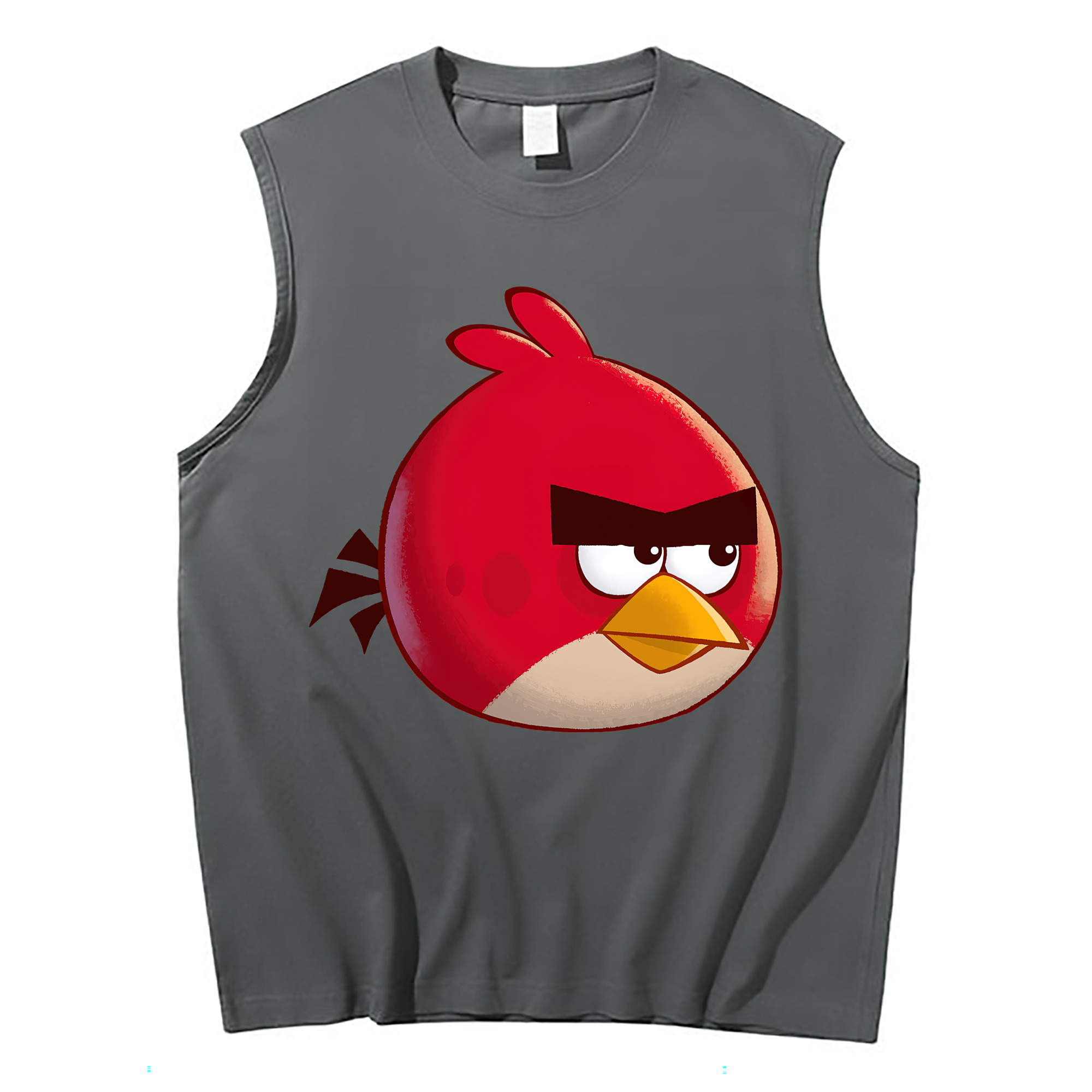 （画像用） Angry Birds アングリーバード コットン100％タンクトップ（フロントプリント）